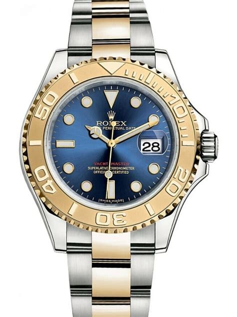 rolex yacht master gold blue|Rolex Yacht-Master retail price.